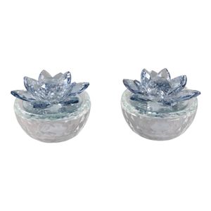 BAIRDCROSS SET OF 2 BLUE BOXES 4 (IN) 5