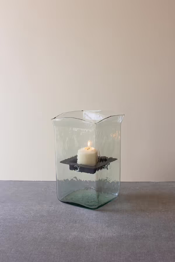 Square Candle Hurricane / Small