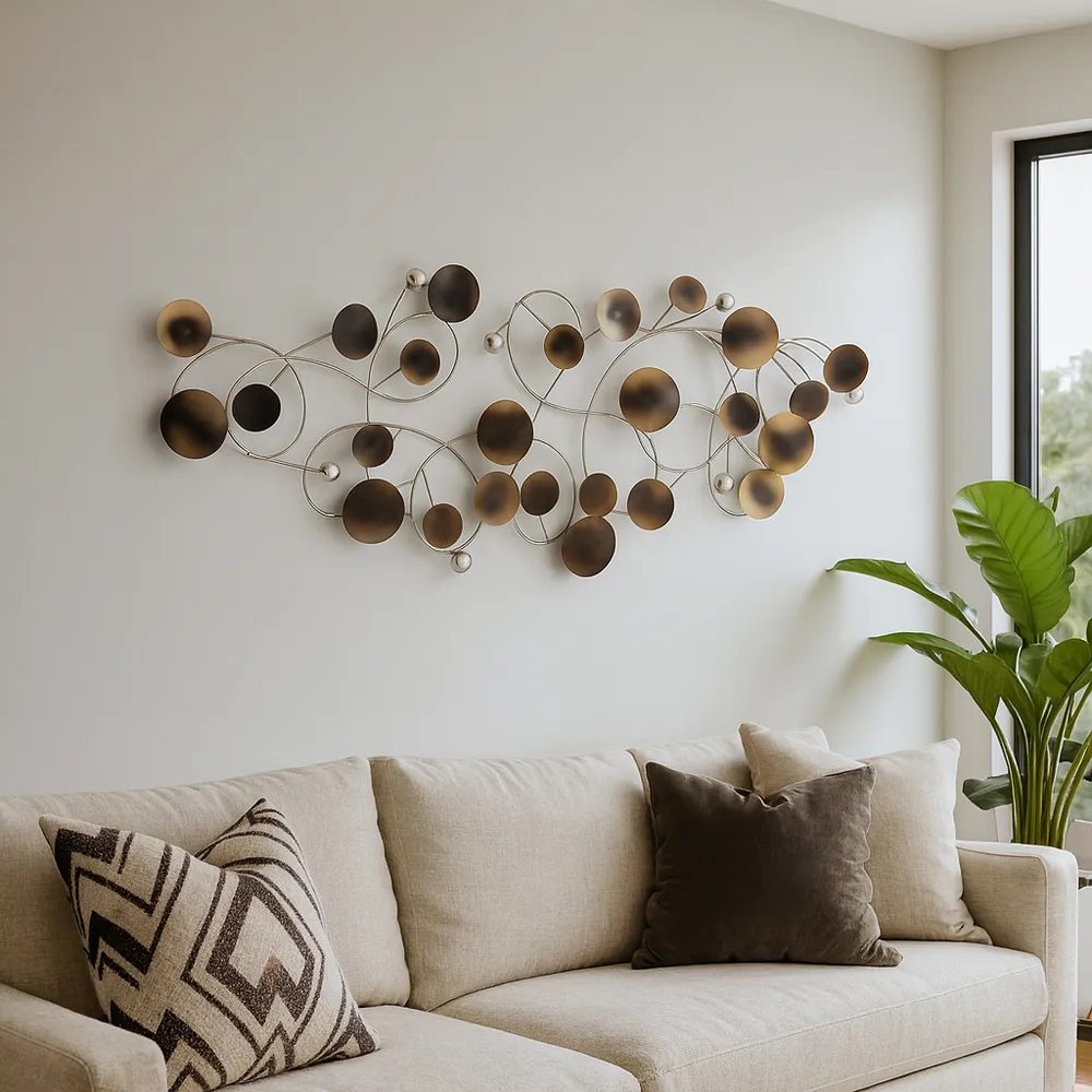 SOLLAKE SILVER METAL WALL 18 (IN)