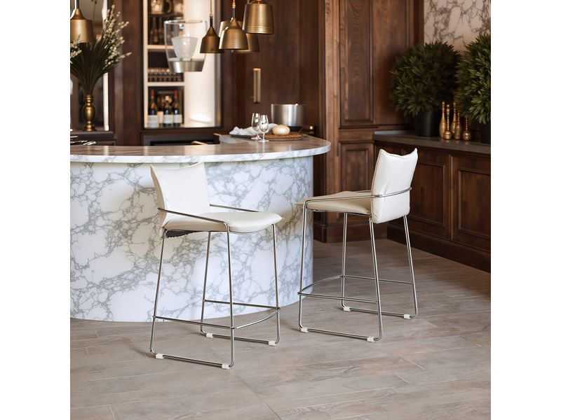 Pola Counter Stool White 2