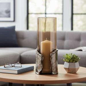 BAXTERMILL BROWN CANDLE HOLDER 15 (IN) 2