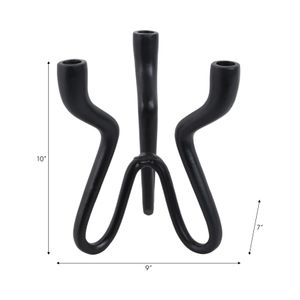 TODDBURN BLACK CANDLE HOLDER 10 (IN) 9