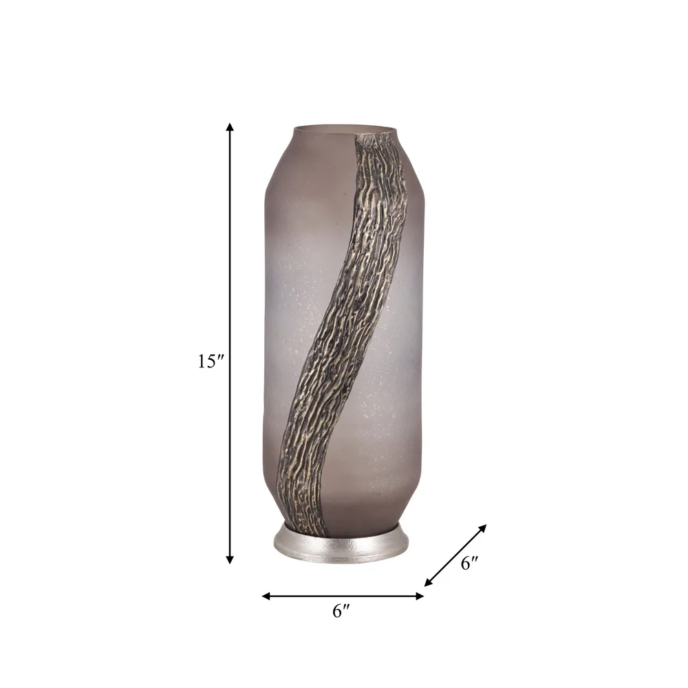 GAVINCLIFF PINK GLASS VASE 15 (IN)