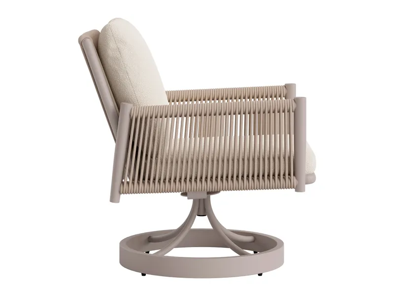 Rivan Swivel Dining Chair Beige 3