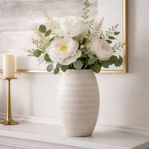 FINLEYTON GRAY GLASS VASE 13 (IN) 11