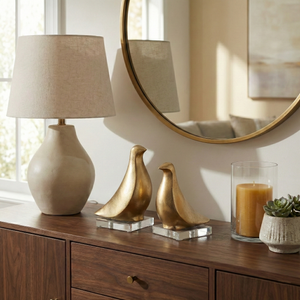 DEWEYMILL SET OF 2 GOLD DECOR 8 (IN) 2
