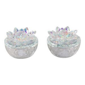 BAIRDCROSS SET OF 2 CLEAR BOXES 4 (IN) 1