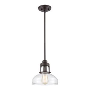 Manhattan Boutique 9'' Wide 1-Light Mini Pendant - Oil Rubbed Bronze 1