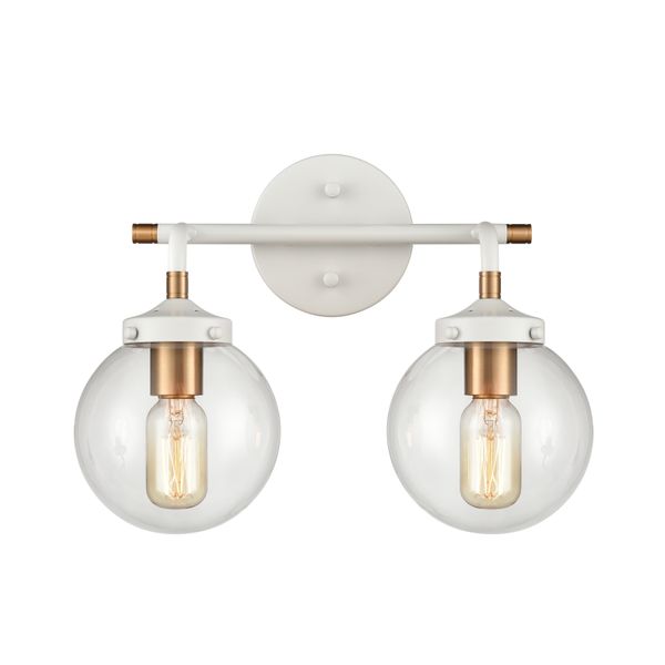 Boudreaux 15'' Wide 2-Light Vanity Light - Matte White