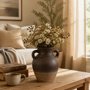 CARLINROSE BROWN VASE 10 (IN) 12