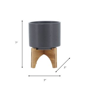 NORMAHAVEN GRAY PLANTER 7 (IN) 10