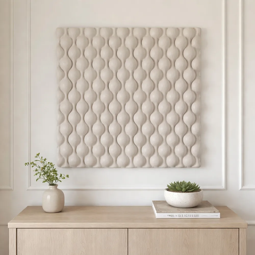 WADEROSE IVORY WALL SCULPTURE 37 (IN)