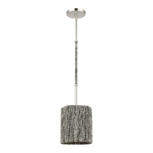 Abaca 8'' Wide 1-Light Mini Pendant - Polished Nickel 2