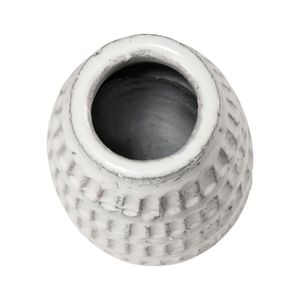 Muriel Vase - Large Aged White Glazed 2