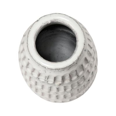 Muriel Vase - Large Aged White Glazed