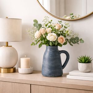 SHERMANCLIFF BLUE VASE 9 (IN) 12