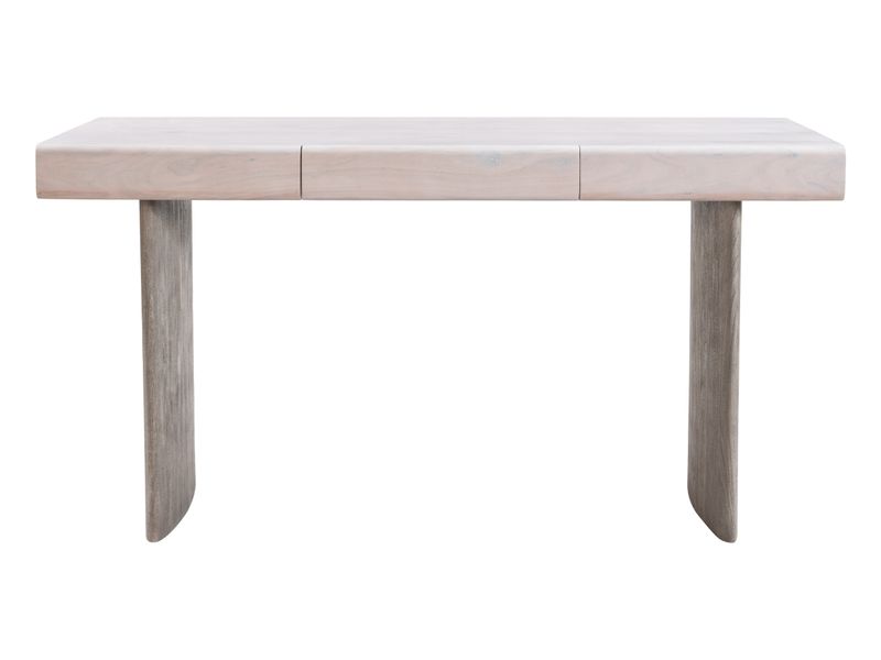 Soula Desk Whitewashed & Driftwood Gray 4