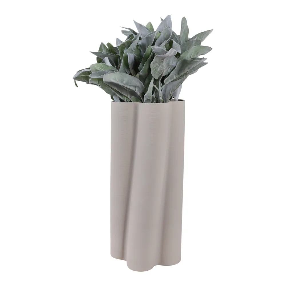 HOPEBEACH GRAY VASE 18 (IN)
