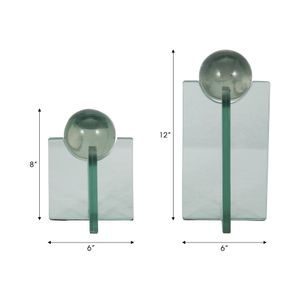 TRENTONVIEW SET OF 2 CLEAR DECOR 12 (IN) 8