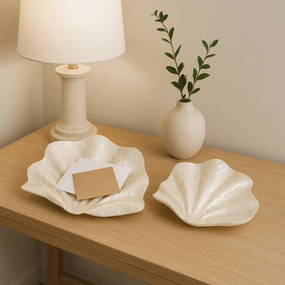 DALTONWELL SET OF 2 IVORY BOWLS 7 (IN)