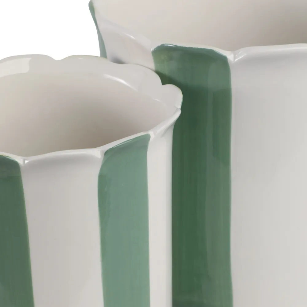 RAFESHAW SET OF 2 GREEN PLANTER 7 (IN)