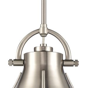Urbanite 9'' Wide 1-Light Mini Pendant - Satin Nickel 3