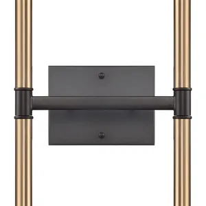 Notre Dame 13'' High 4-Light Wall Sconce - Oil Rubbed Bronze and Gold 3