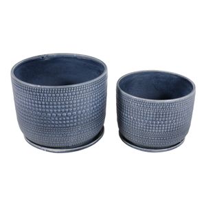 FIONAOAK SET OF 2 BLUE PLANTER 10 (IN) 5