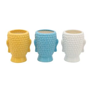 HALFORDRIDGE SET OF 3 YELLOW CANDLE 9 (IN) 4