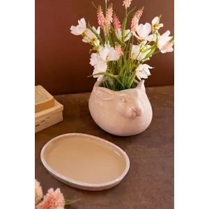 Cement Easter Rabbit Planter 2