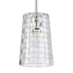 Lightweave 5.5'' Wide 1-Light Mini Pendant - Polished Nickel 4