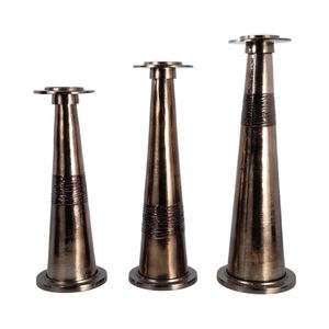 BRUNOGATE BRONZE CANDLE HOLDER 21 (IN) 9