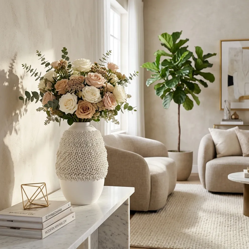 GARTONWAY IVORY VASE 14 (IN)