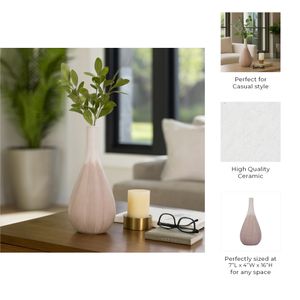 GASTONLAND WHITE VASE 16 (IN) 10