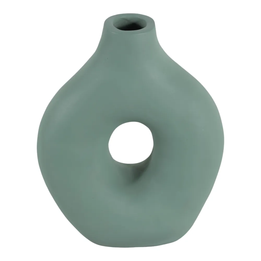 ELROYSHAW GREEN VASE 15 (IN)