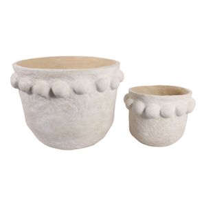 CASTONBURN SET OF 2 WHITE PLANTER 16 (IN) 1