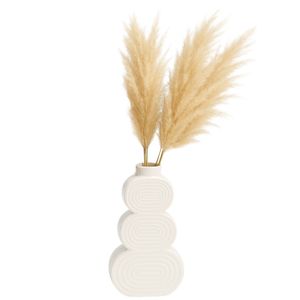 LEONAGATE WHITE VASE 12 (IN) 3