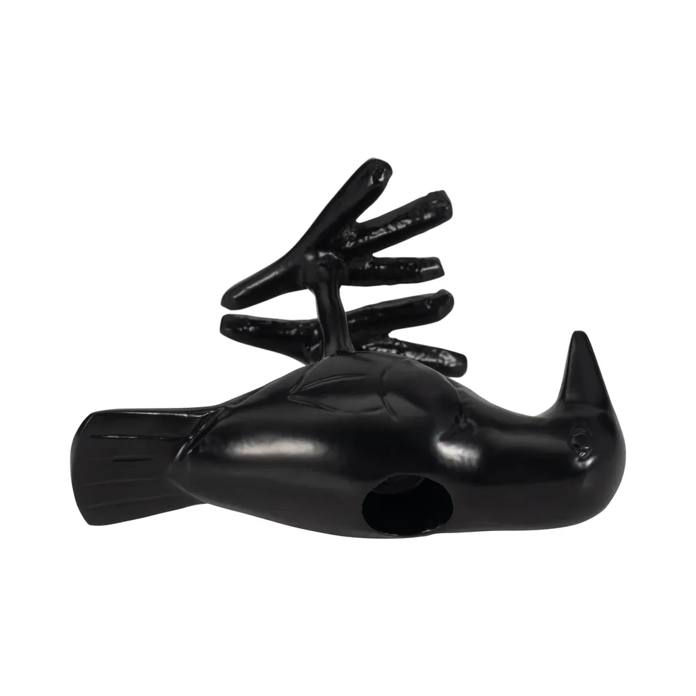 BAXTERCLIFF BLACK CANDLE HOLDER 4 (IN)
