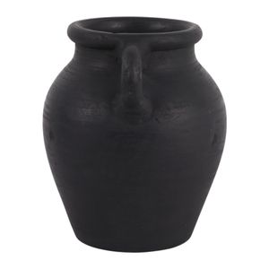 DRAKEWELL BLACK VASE 7 (IN) 7