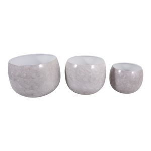 JAKEWICK SET OF 3 IVORY PLANTER 11 (IN) 5