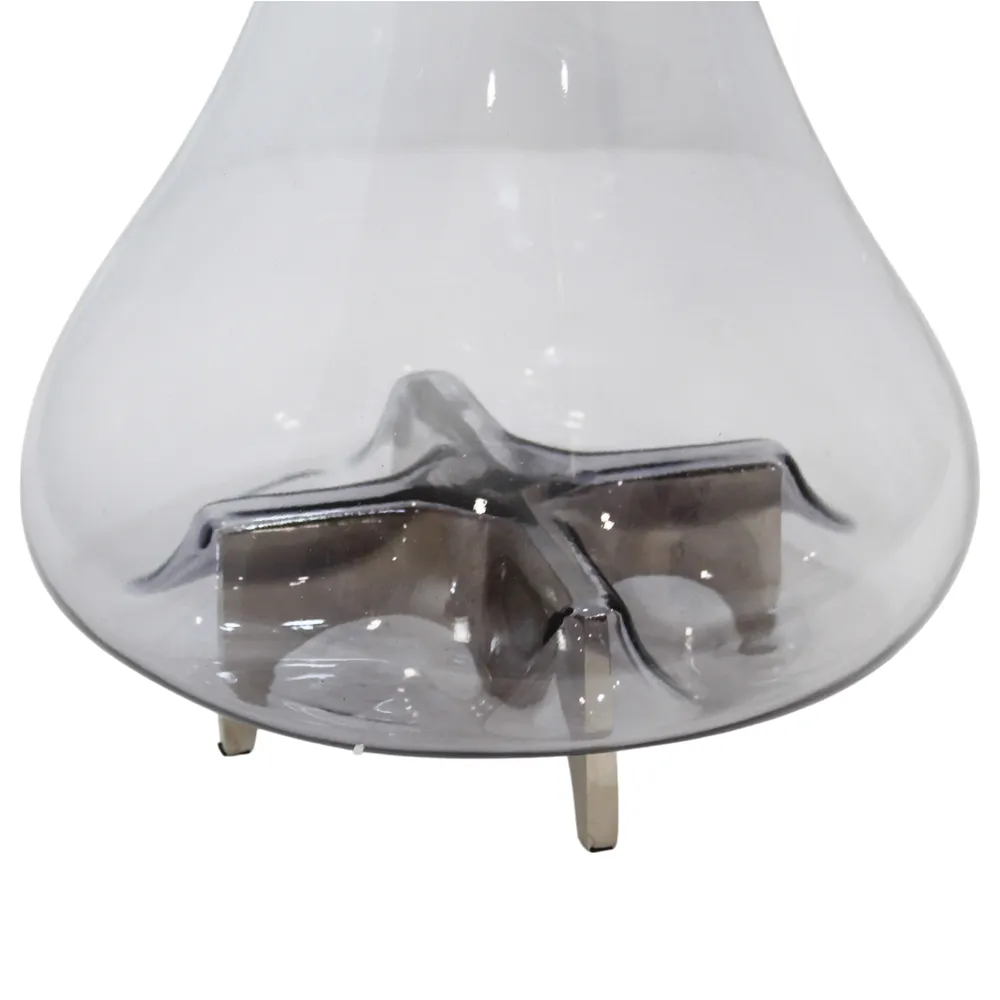 HAYFORDROSE SILVER GLASS VASE 17 (IN)