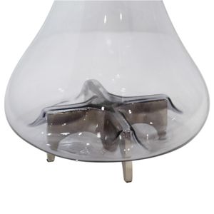 HAYFORDROSE SILVER GLASS VASE 17 (IN) 5