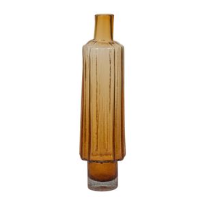 VINSON ORANGE GLASS VASE 20 (IN) 4