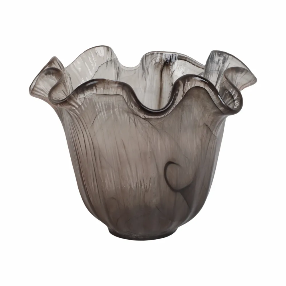 EATONDALE BROWN GLASS VASE 11 (IN)