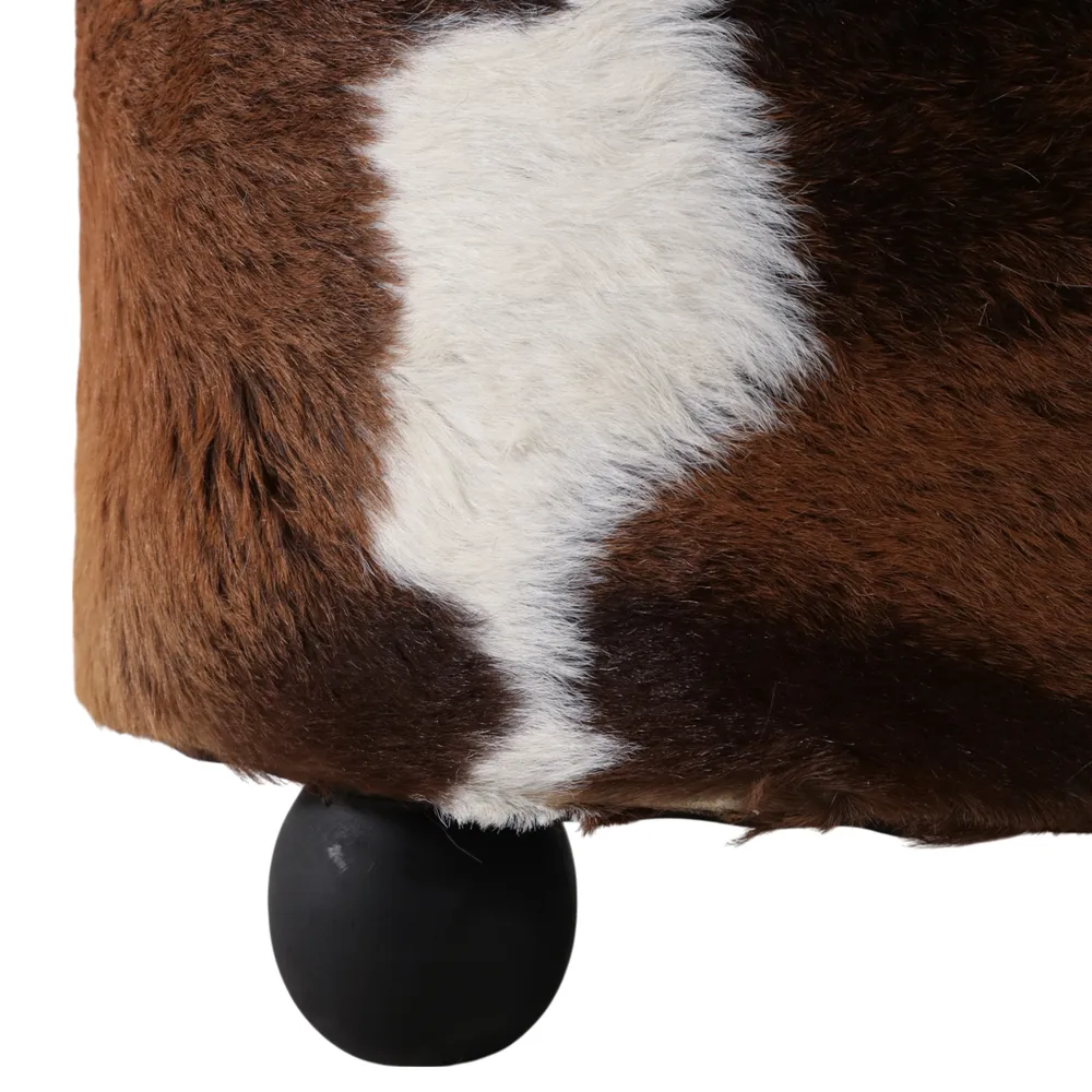 GIBSONPARK BROWN OTTOMAN 20 (IN)
