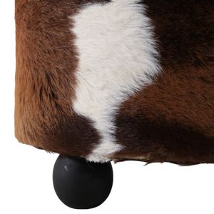 GIBSONPARK BROWN OTTOMAN 20 (IN) 6
