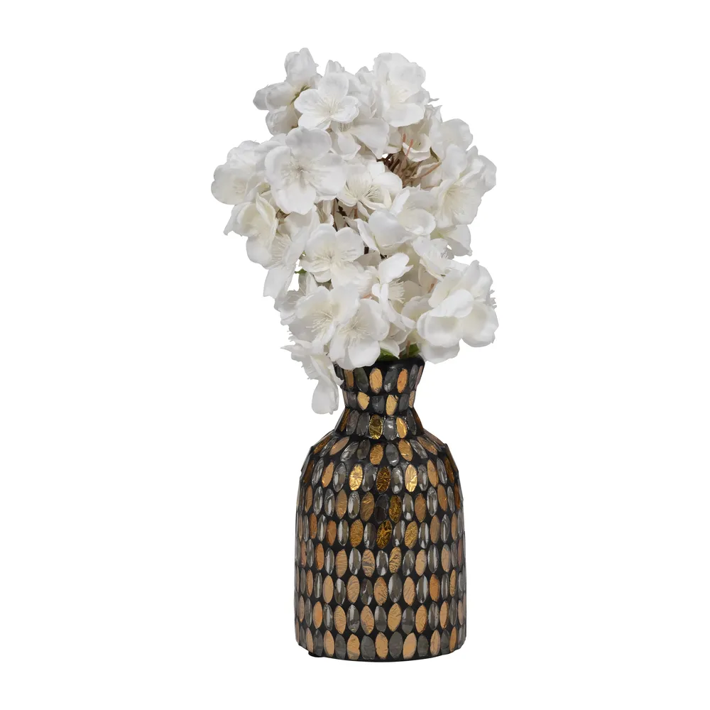 ENSLEYRIDGE BRONZE GLASS VASE 7 (IN)
