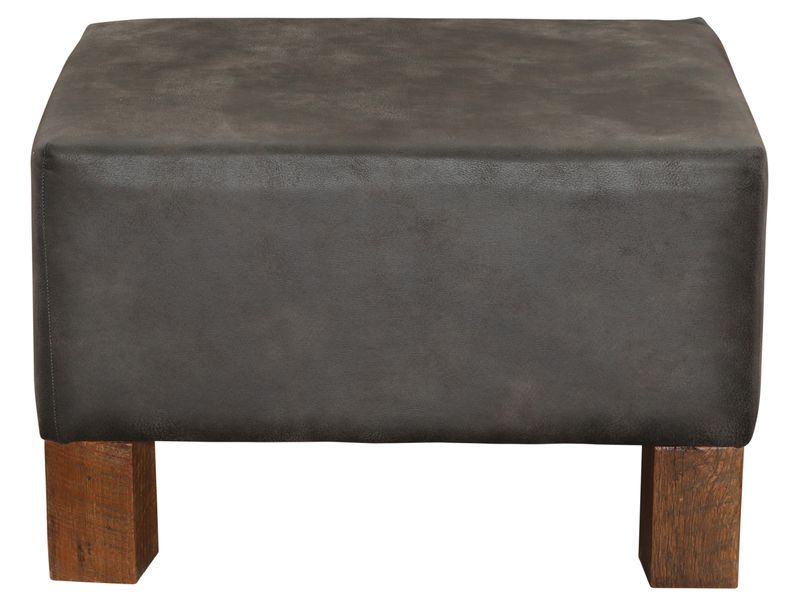 Upholstered Cocktail Ottoman - Cedar Leg - Customer Fabric 2