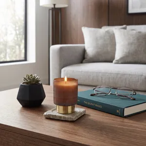 GUNNARCREST JASMINE ETCHED CANDLE 4 (IN) 10