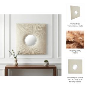 CLINTONSHAW WHITE MIRROR 24 (IN) 9